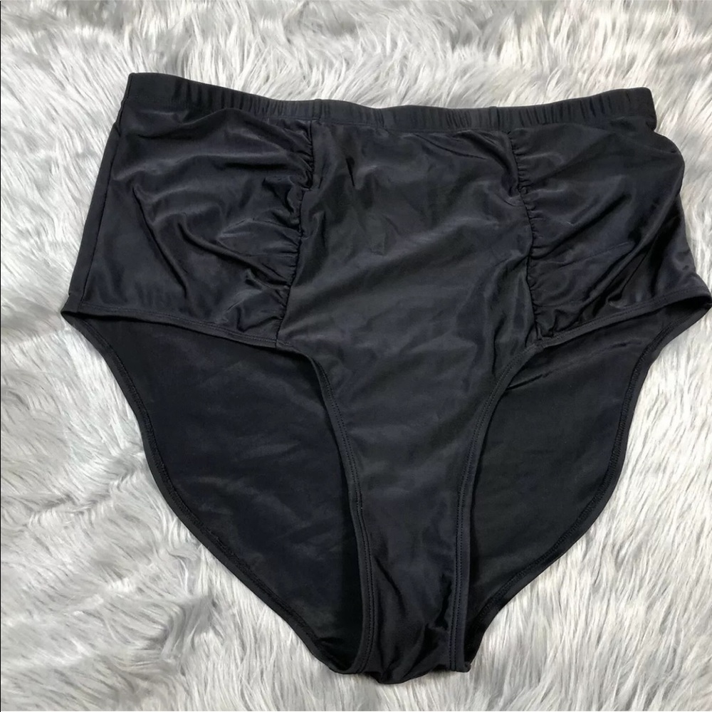 Forever 21 Plus Size 3X Black High Waist Bikini Swim Bottoms